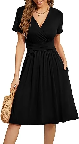 Casual Dresses V-Neck Floral Party Dress